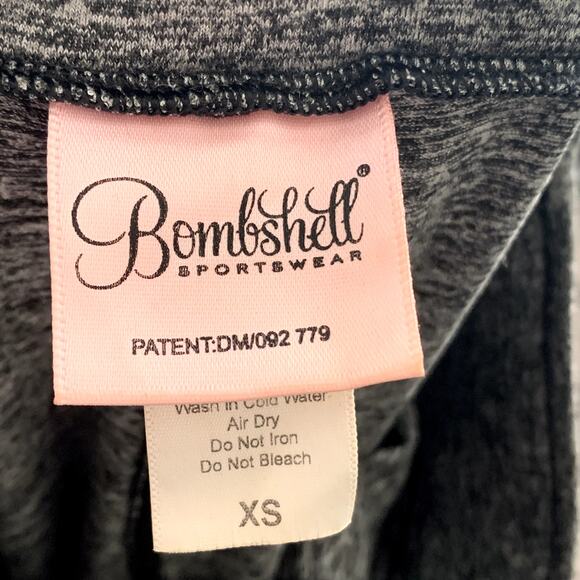 Bombshell Sportswear Original Sock Leggings Black Gray Womens X Small - Picture 11 of 13